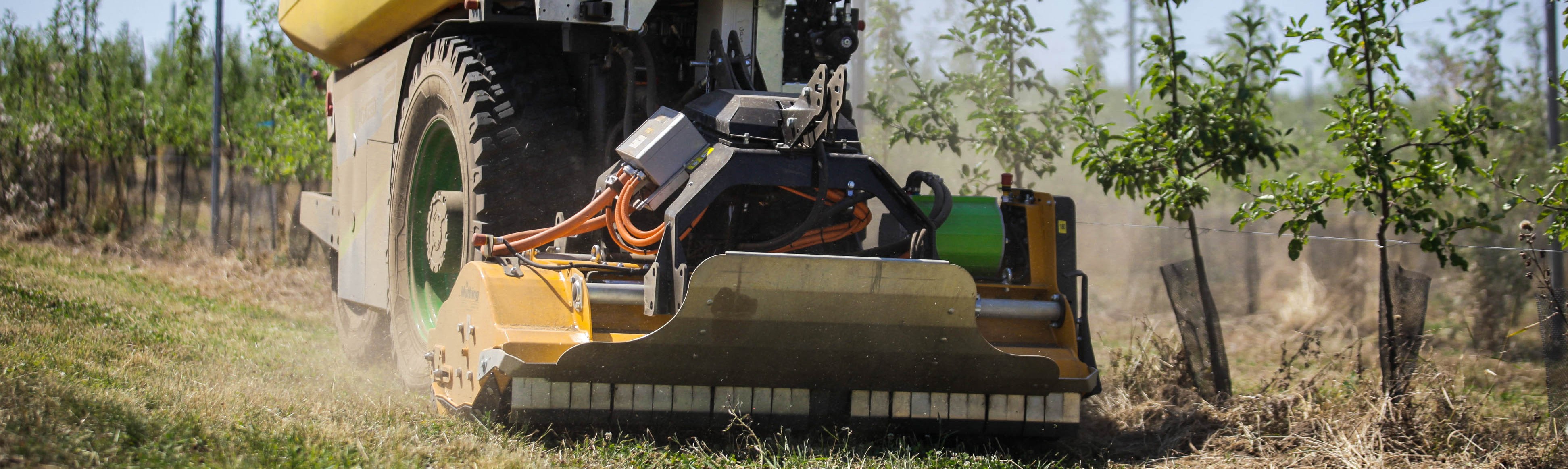 Démonstration du tracteur autonome Vignes et Vergers